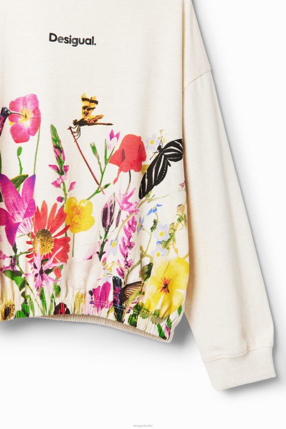 Girl DesigualPuff-sleeve floral T-shirt Clothing 68X2401723