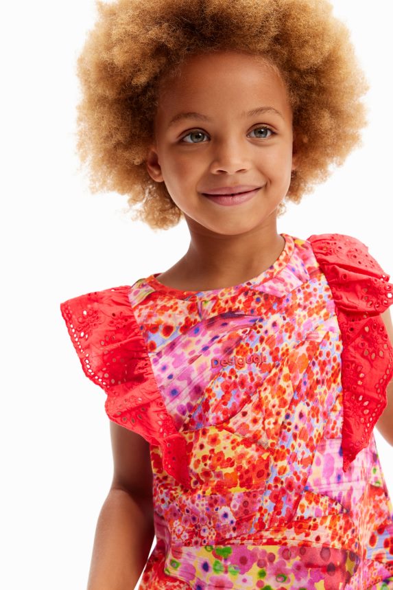 Girl DesigualRuffled floral T-shirt Clothing 68X2401729