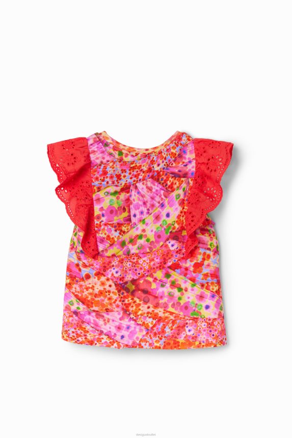 Girl DesigualRuffled floral T-shirt Clothing 68X2401729