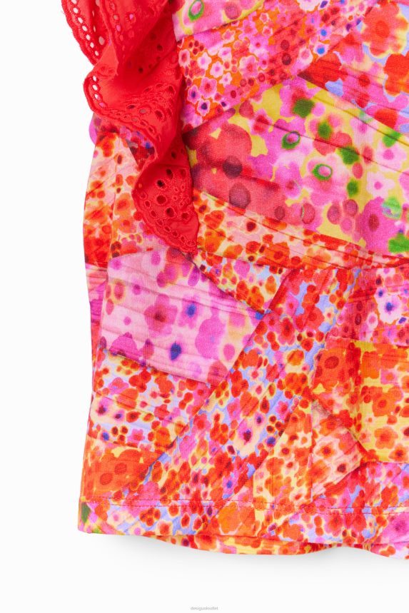 Girl DesigualRuffled floral T-shirt Clothing 68X2401729