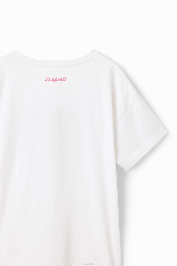 Girl DesigualSequinned heart t-shirt Clothing 68X2401762