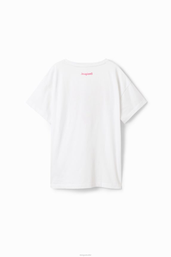 Girl DesigualSequinned heart t-shirt Clothing 68X2401762