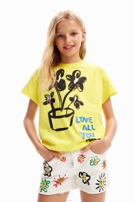 Girl DesigualShort-sleeve plant T-shirt Clothing 68X2401783