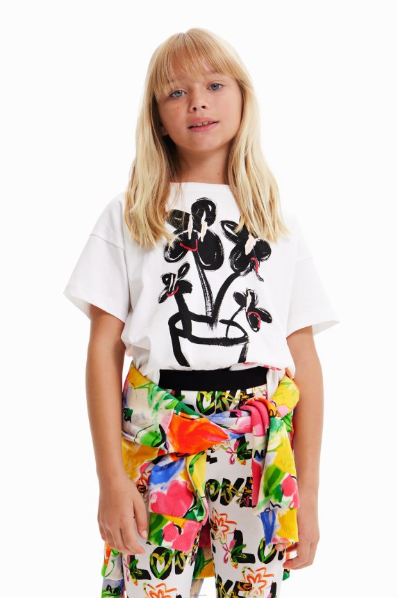 Girl DesigualShort-sleeve plant T-shirt Clothing 68X2401811