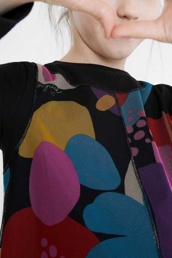 Girl DesigualTulle print T-shirt Clothing 68X2401802