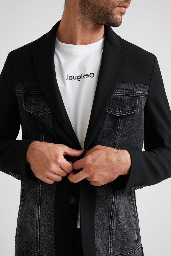 Men DesigualBlazer hybrid denim Clothing 68X2401642