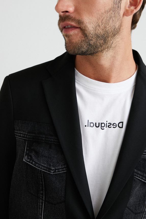 Men DesigualBlazer hybrid denim Clothing 68X2401642