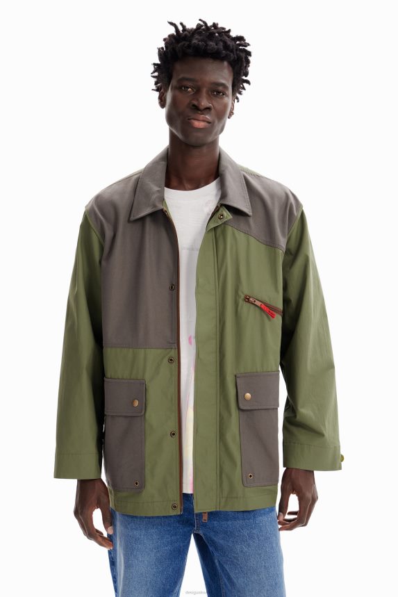 Men DesigualCombination pockets parka Clothing 68X2401609