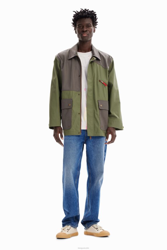 Men DesigualCombination pockets parka Clothing 68X2401609