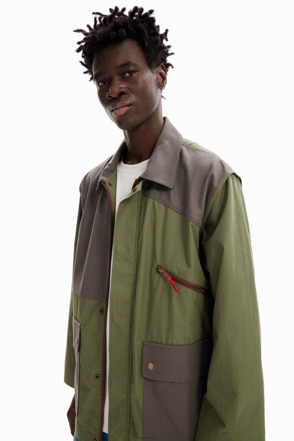 Men DesigualCombination pockets parka Clothing 68X2401609