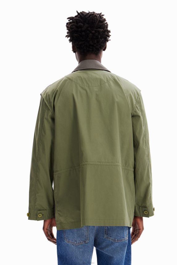 Men DesigualCombination pockets parka Clothing 68X2401609