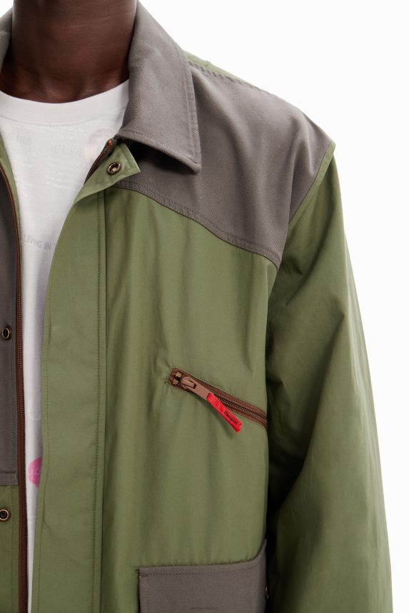 Men DesigualCombination pockets parka Clothing 68X2401609