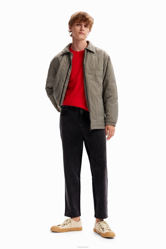 Men DesigualEmbroidered padded jacket Clothing 68X2401632