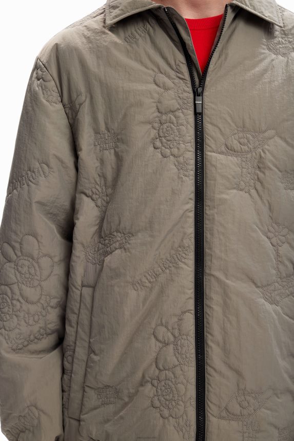 Men DesigualEmbroidered padded jacket Clothing 68X2401632