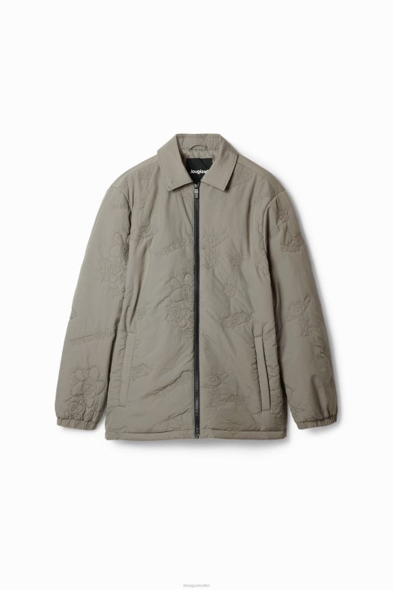 Men DesigualEmbroidered padded jacket Clothing 68X2401632