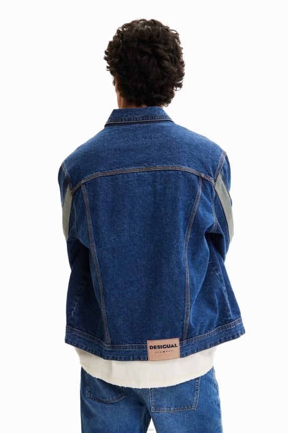 Men DesigualPatchwork denim trucker jacket Clothing 68X2401603