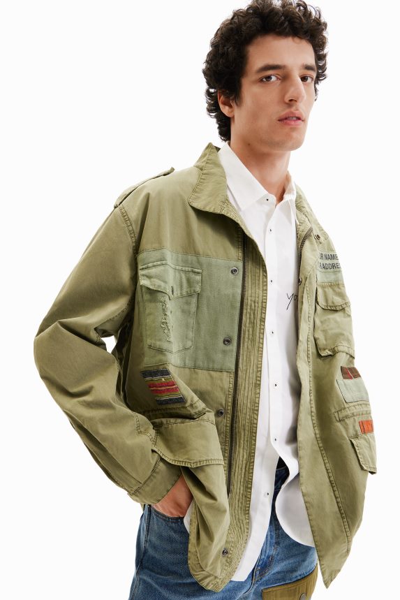 Men DesigualPatchwork parka Clothing 68X2401540