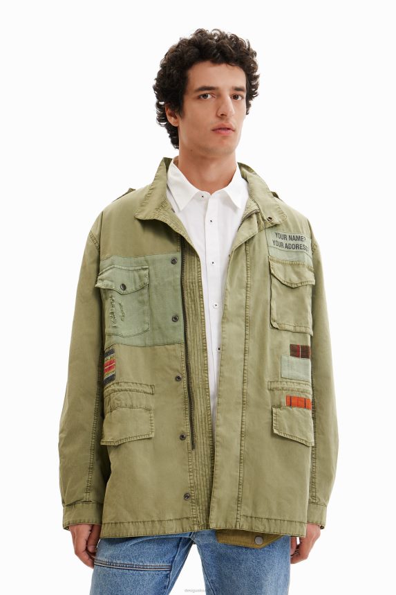 Men DesigualPatchwork parka Clothing 68X2401540
