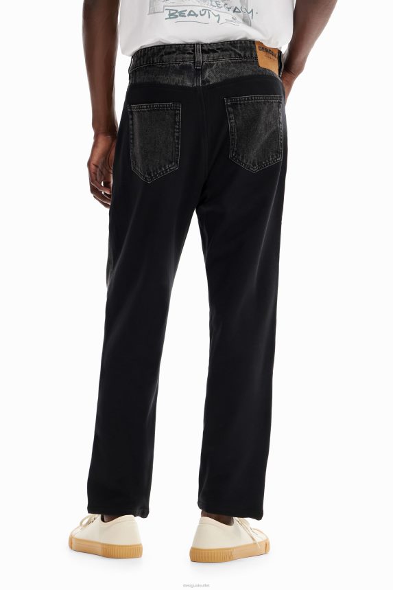 Men DesigualHybrid denim trousers Clothing 68X2401616