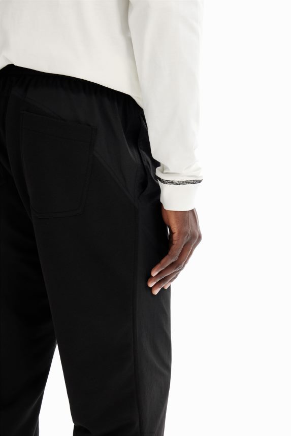 Men DesigualHybrid pleated trousers Clothing 68X2401661