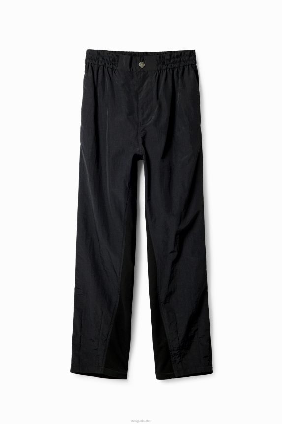 Men DesigualHybrid pleated trousers Clothing 68X2401661