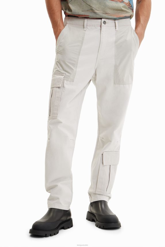 Men DesigualPatchwork cargo trousers Clothing 68X2401552