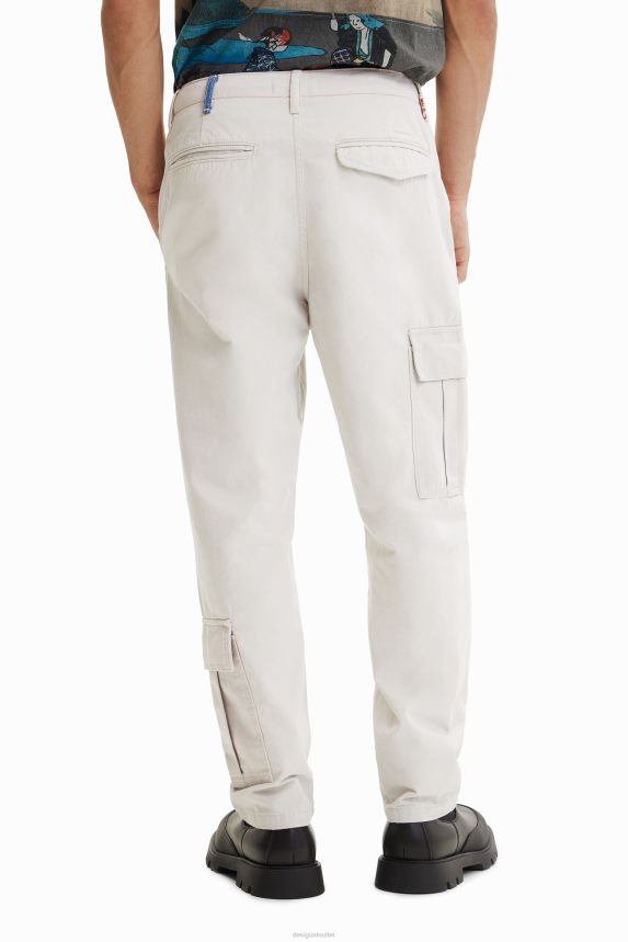 Men DesigualPatchwork cargo trousers Clothing 68X2401552