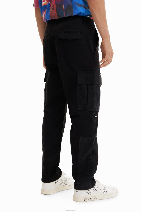 Men DesigualPatchwork cargo trousers Clothing 68X2401650