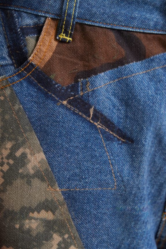 Men DesigualRelaxed patchwork jeans Clothing 68X2401531