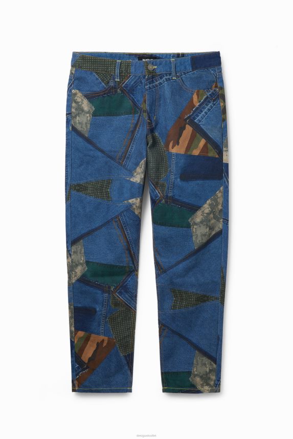 Men DesigualRelaxed patchwork jeans Clothing 68X2401531