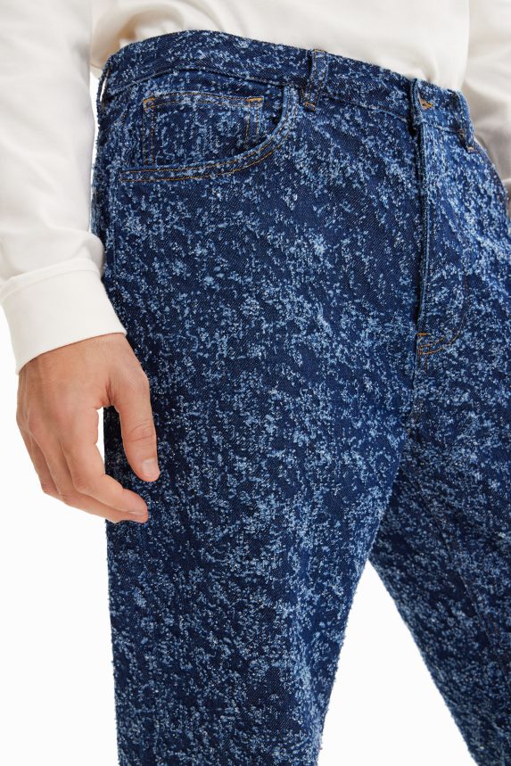 Men DesigualStraight textured jeans Clothing 68X2401626