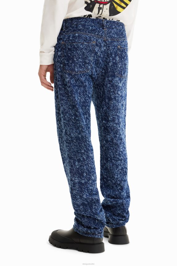Men DesigualStraight textured jeans Clothing 68X2401626