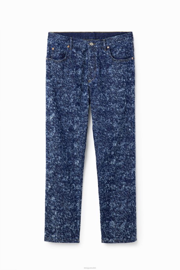 Men DesigualStraight textured jeans Clothing 68X2401626