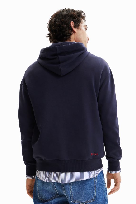 Men DesigualArty face hoodie Clothing 68X2401625