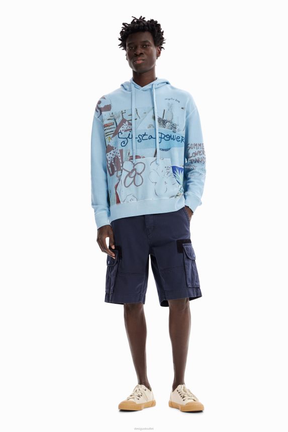 Men DesigualCollage hoodie Clothing 68X2401582