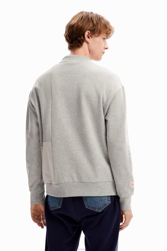 Men DesigualDenim patchwork sweatshirt Clothing 68X2401645