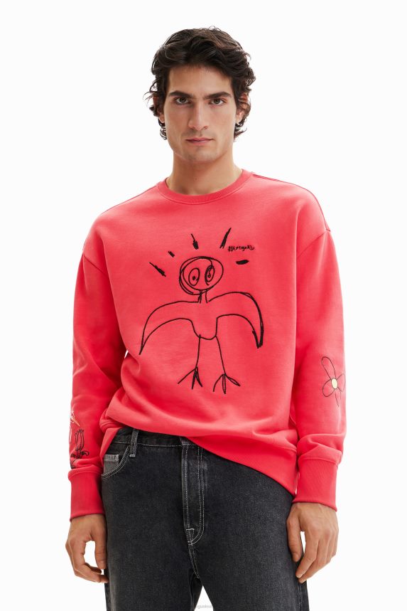 Men DesigualEmbroidered bird sweatshirt Clothing 68X2401536