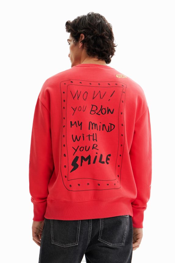 Men DesigualEmbroidered bird sweatshirt Clothing 68X2401536