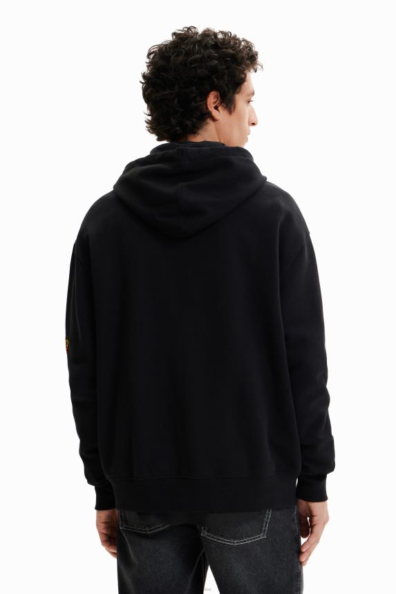 Men DesigualEmbroidered hoodie Clothing 68X2401566