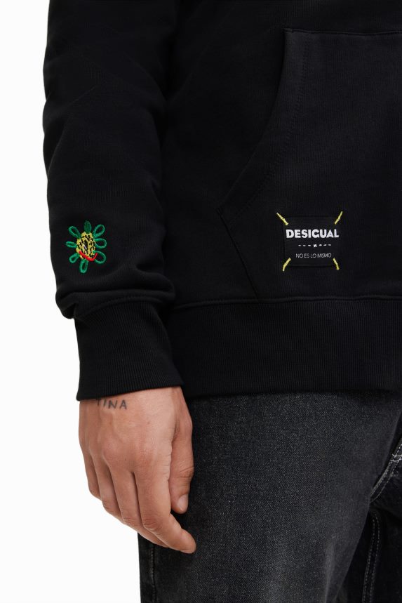 Men DesigualEmbroidered hoodie Clothing 68X2401566