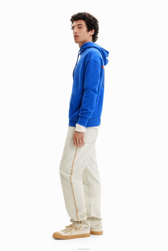 Men DesigualEmbroidered message hoodie Clothing 68X2401637