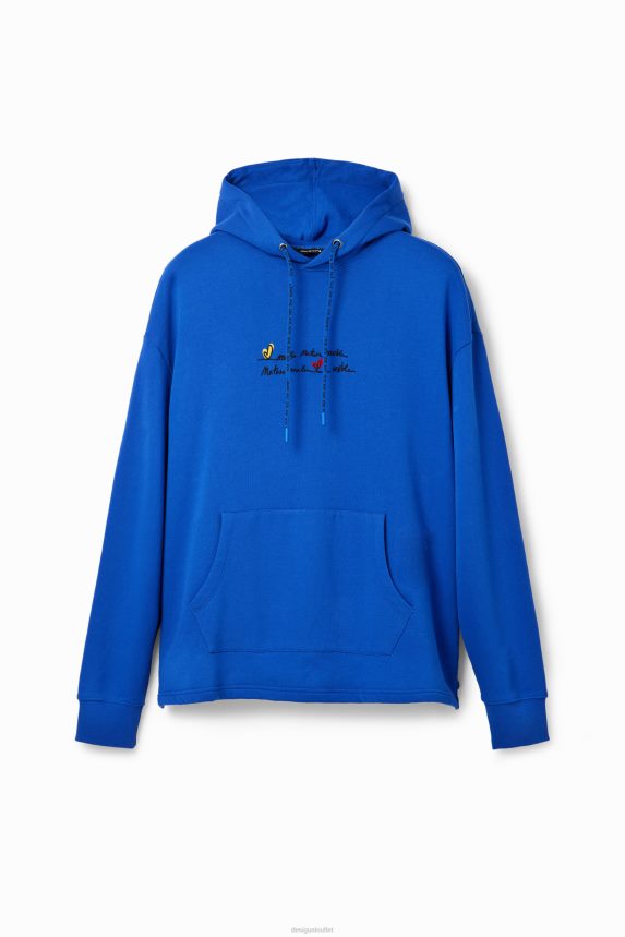 Men DesigualEmbroidered message hoodie Clothing 68X2401637