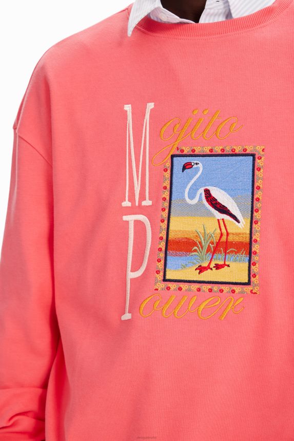 Men DesigualFlamingo embroidery sweatshirt Clothing 68X2401638