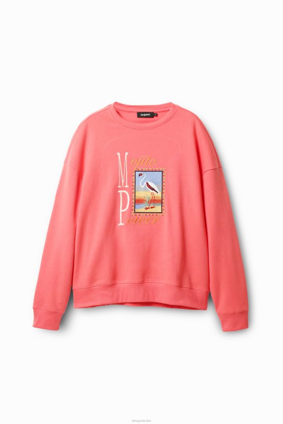 Men DesigualFlamingo embroidery sweatshirt Clothing 68X2401638