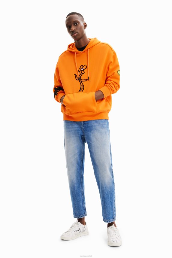 Men DesigualFloral hoodie Clothing 68X2401555