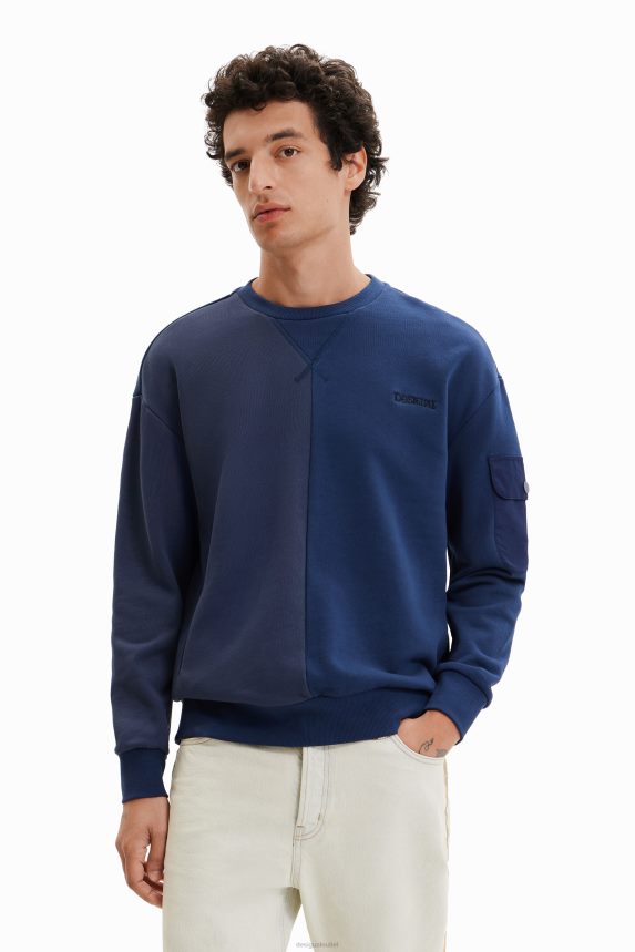 Men DesigualHalf-and-half sweatshirt Clothing 68X2401665