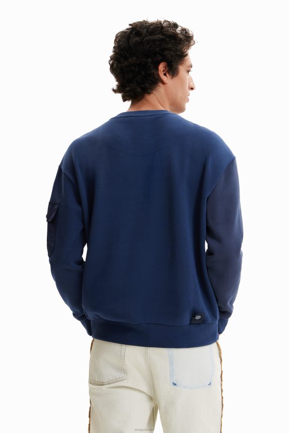 Men DesigualHalf-and-half sweatshirt Clothing 68X2401665