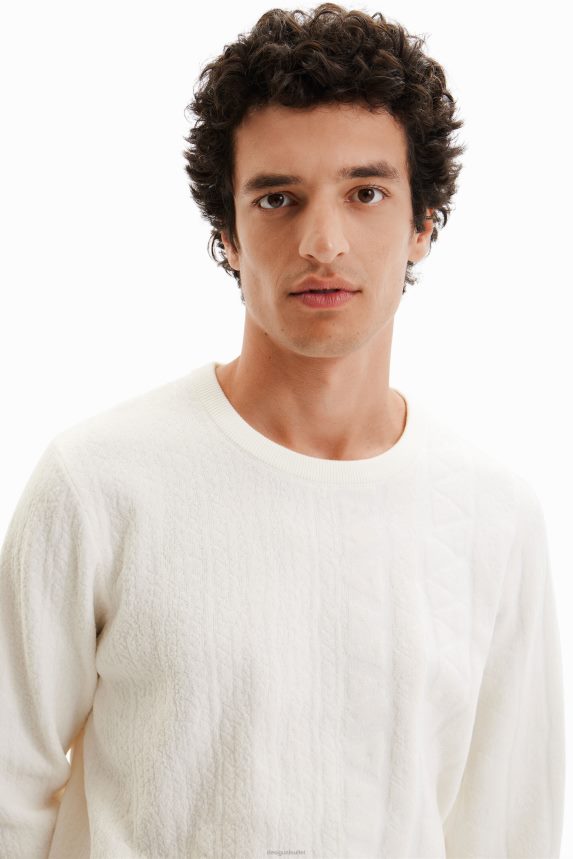 Men DesigualJacquard motif pullover Clothing 68X2401614
