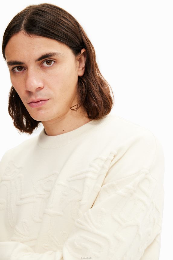 Men DesigualLoose towelling-effect jumper Clothing 68X2401622