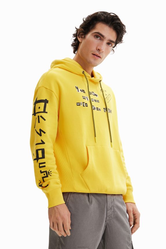 Men DesigualMessage hoodie Clothing 68X2401530